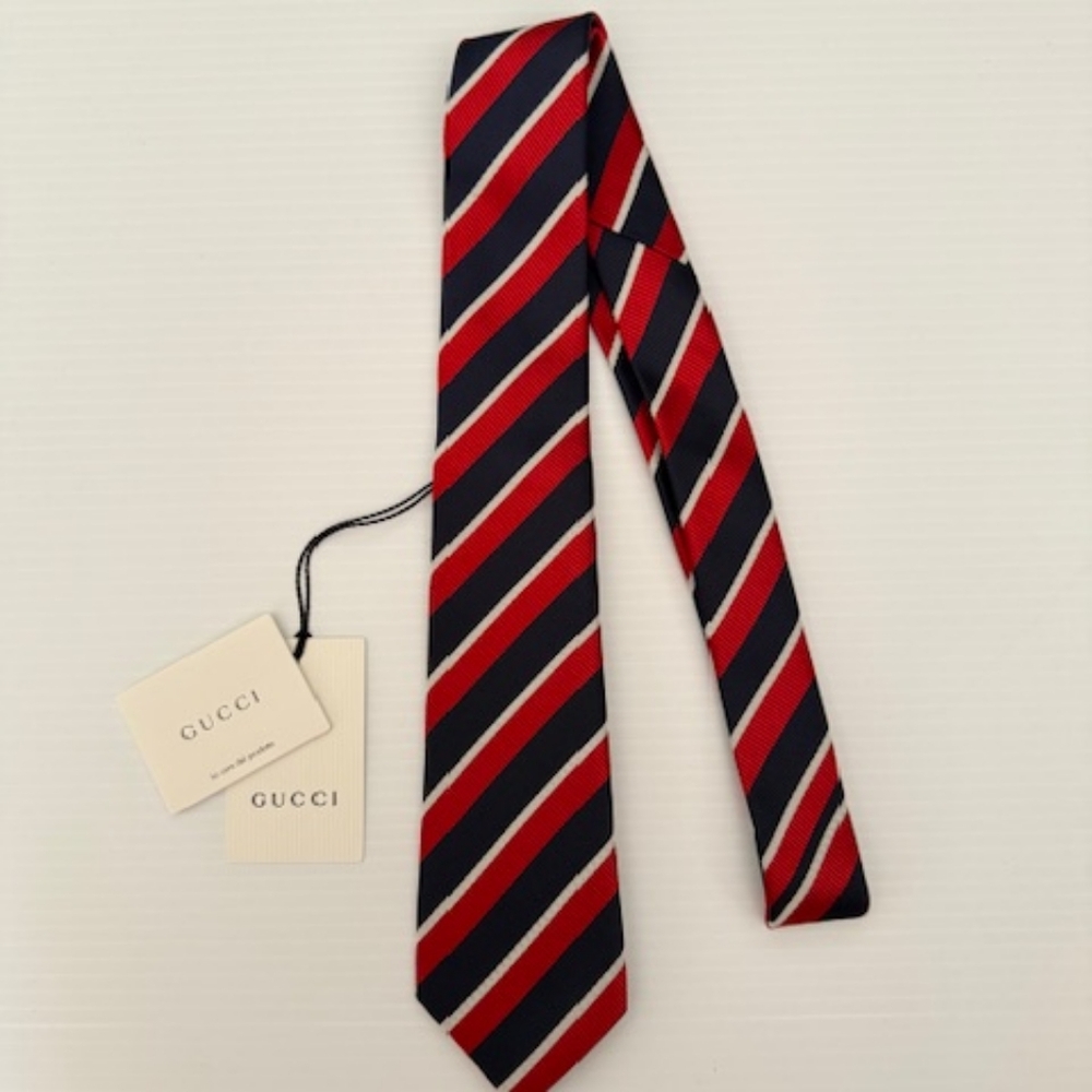 Gucci Striped Pimentone Tie - Picture 3 of 5
